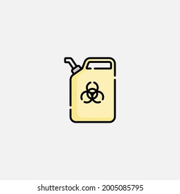 Toxic icon sign vector,Symbol, logo illustration for web and mobile