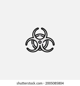Toxic icon sign vector,Symbol, logo illustration for web and mobile