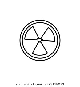 toxic icon Simple outline illustration