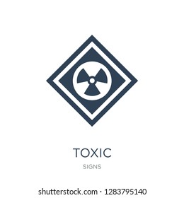 toxic icon vector on white background, toxic trendy filled icons from Signs collection, toxic vector illustration