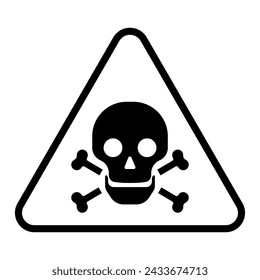 Toxic icon vector. Radioactive waste illustration sign. poison symbol.