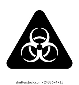 Toxic icon vector. Radioactive waste illustration sign. poison symbol.