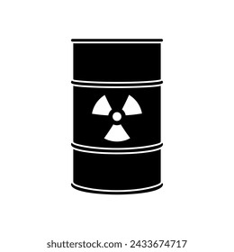 Toxic icon vector. Radioactive waste illustration sign. poison symbol.