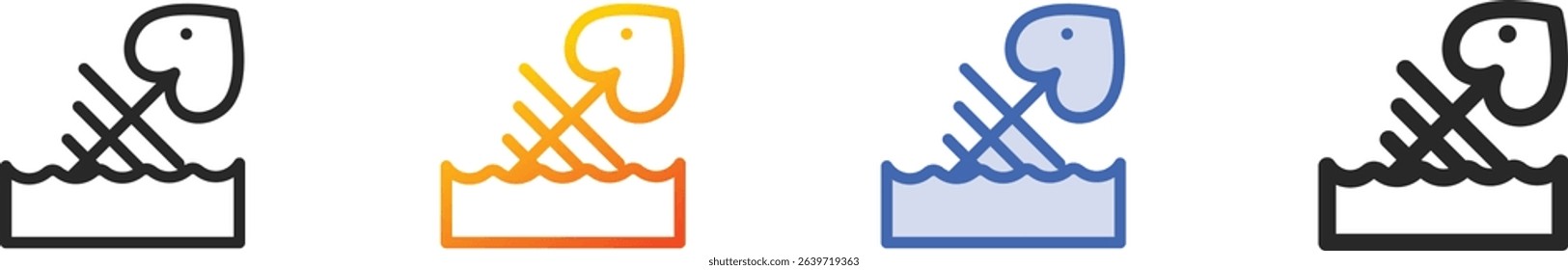 toxic icon.Thin Linear, Gradient, Blue Stroke and bold Style Design Isolated On White Background