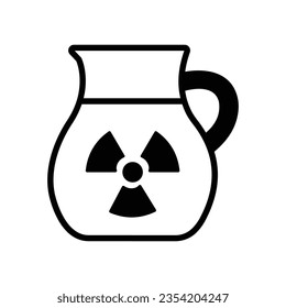 Toxic jug vector icon which can easily modify or edit

