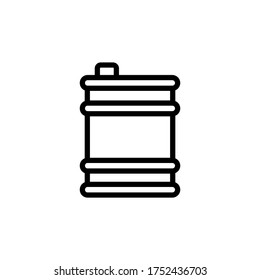 Tóxico, icono de fabricación. Línea simple, contorno de elementos vectores de iconos de producción para ui y ux, sitio web o aplicación móvil