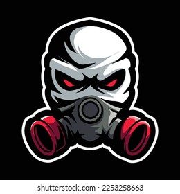 toxic mascot logo design vector with modern illustration concept style for badge