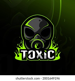 Toxic mascot logo esport design