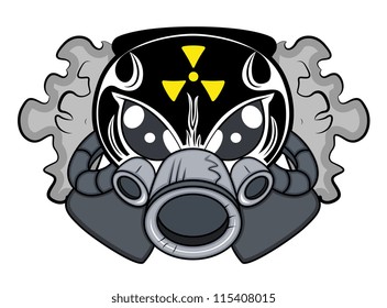 Toxic Mascot tattoo Vector