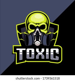 Toxic mask esport logo design