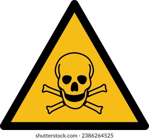 Toxic material sign vector illustration