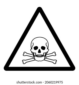 Toxic Material Symbol Sign, Vector Illustration, Isolate On White Background Label .EPS10