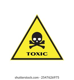 toxic poison icon Vector isolated on white background	