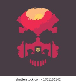 Diseño tóxico y de contaminación, ilustración vectorial