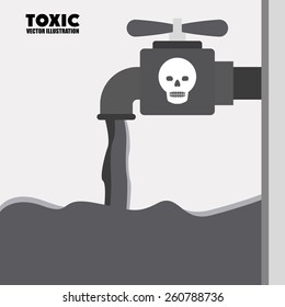 Toxic and Pollution design, vector illustration