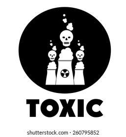 Toxic and Pollution design, vector illustration
