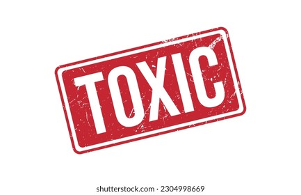 Toxic Rubber Stamp Seal Vector