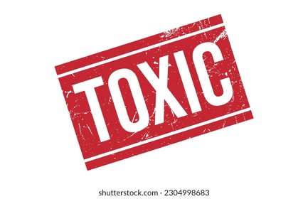 Toxic Rubber Stamp Seal Vector