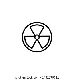 toxic ,safety ,atom and radioactivity and hazard icon vector. web design and mobile design. white background. premium quality nuclear and radioactive