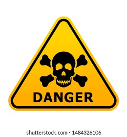 Toxic safety sign vector illustration isolated on white background
