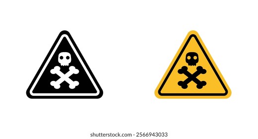 Toxic signs. vector signs set