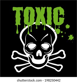 Toxic Skull Stock Vector (Royalty Free) 198250442 | Shutterstock