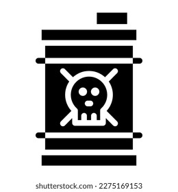 toxic solid icon illustration vector graphic
