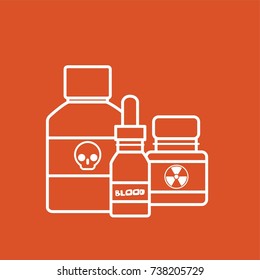Toxic substances icon, vector illustration design. Halloween collection.