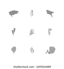 Toxic vapor texture logo template