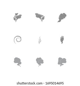 Toxic vapor texture logo template