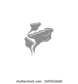 Toxic vapor texture logo template