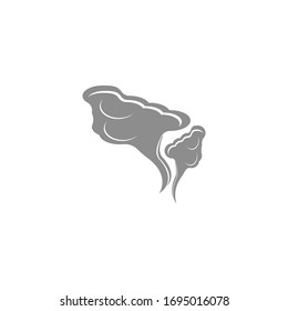 Toxic vapor texture logo template