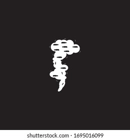 Toxic vapor texture logo template