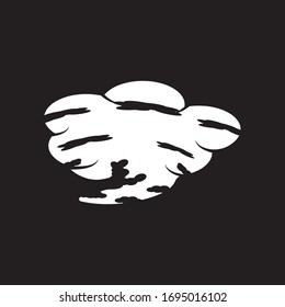 Toxic vapor texture logo template
