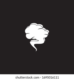 Toxic vapor texture logo template