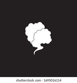 Toxic vapor texture logo template