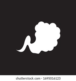 Toxic vapor texture logo template
