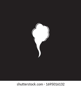 Plantilla de logotipo de textura de vapor tóxico