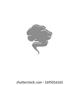 Toxic vapor texture logo template