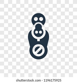 Toxic vector icon isolated on transparent background, Toxic transparency logo concept