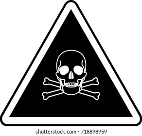 Toxic warning information sign
