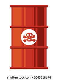Toxic waste barrel icon