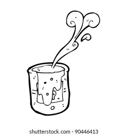 toxic waste in drum cartoon