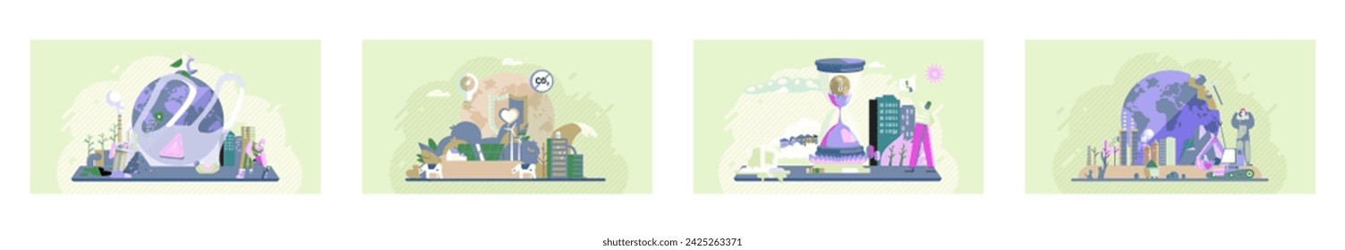 Residuos tóxicos del cuerpo humano. Las industrias crean contaminación y las ciudades se ven afectadas por la contaminación. Ciclo de cambio climático Tierras secas o secas agrietadas que sufren sequía. El clima y los riesgos de calentamiento global