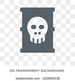 Toxic waste icon. Toxic waste design concept from Ecology collection. Simple element vector illustration on transparent background.