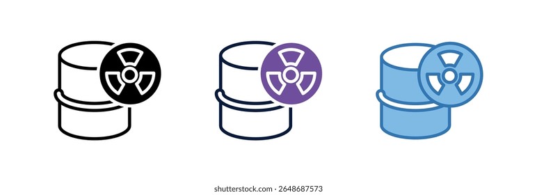 Elemento de icono de residuos tóxicos para el diseño