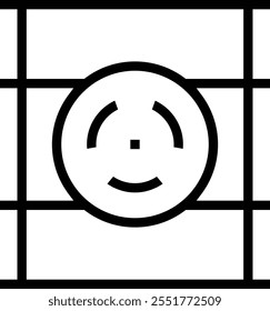 toxic waste icon. Thin linear style design isolated on white background