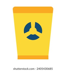 Icono Plano De Vectores De Residuos Tóxicos Para Uso Personal Y Comercial.
