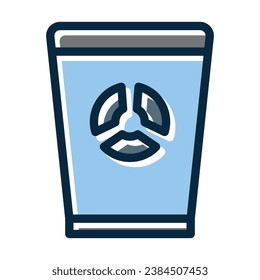 Toxic Waste Vector Thick Line Filled Dark Colors Icons For Personal And Commercial Use.
