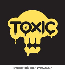 "Toxic Yellow Zombie" Hand Drawn Vector Graphic. Good for Sticker, Label, Print, Screensaver, DTG, etc. Rescale to Any Size. Files Saved as EPS10 Format. 100% Vectors.